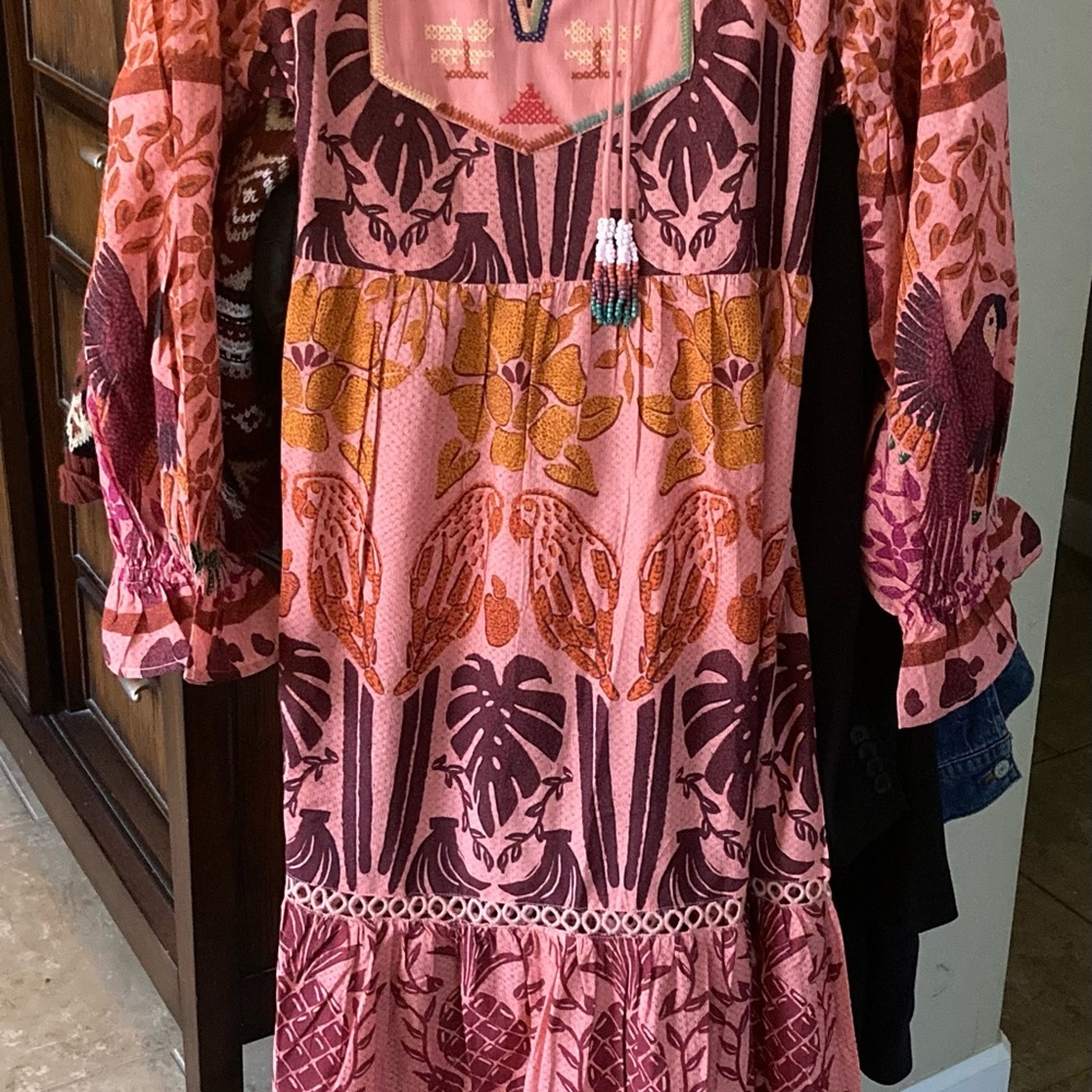 BNWT Farm Rio Ainika Print Macaw Maxi Dress XL